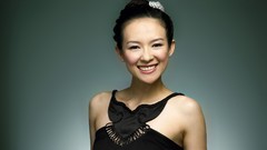 Woman Celebrity Ziyi Zhang asians brunettes black dress