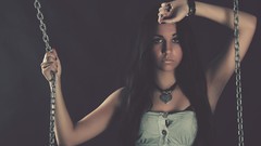 Woman chains brunettes non nudes