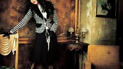 Woman chairs dress Celebrity Calendar Lamps Actress asians long 