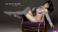 Woman chairs socks lingerie brunettes