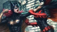 Woman Characters Batgirl comics artwork boobs Artgerm Batwoman