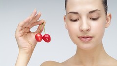 Woman cherries