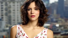 Woman cherries Actress brown eyes brunettes katharine mcphee 