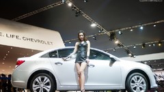 Woman Chevrolet asians models Korean low-angle shot girls with 