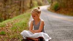 Woman children blondes streets