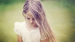 Woman children little girl