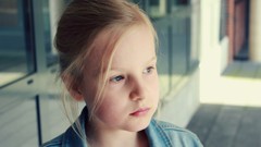 Woman children little girl