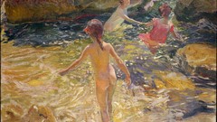 Woman children paintings artwork