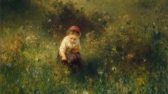 Woman children paintings artwork