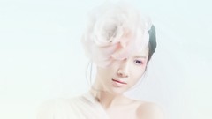 Woman China asians models flower in hair