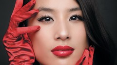 Woman China gloves asians models