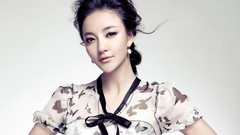 Woman China white background asians models