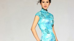 Woman China white background asians models