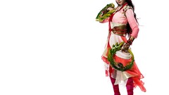 Woman China white background asians models cosplay