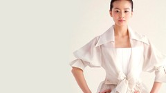 Woman China white background asians models crowns