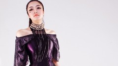 Woman China white background asians Simple Background