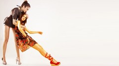 Woman China white background asians Simple Background