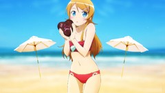 Woman chocolate Anime valentine Beaches kousaka kirino bikini 
