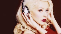 Woman Christina Aguilera blondes