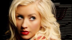 Woman Christina Aguilera blondes