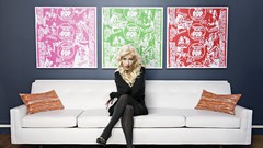 Woman Christina Aguilera blondes singers