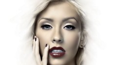 Woman Christina Aguilera blondes singers