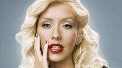 Woman Christina Aguilera faces