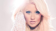 Woman Christina Aguilera faces blondes