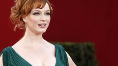 Woman christina hendricks redheads cleavage