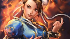 Woman chun-li street fighter artwork video games