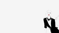 Woman Cigarettes fashion drawings illustrations artwork vectors 