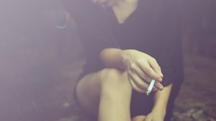 Woman Cigarettes smoking