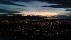 Woman cityscapes buildings