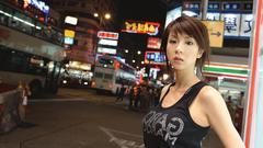 Woman cityscapes streets Aki