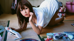 Woman cleavage asians Mai