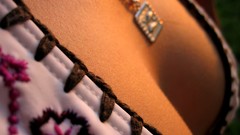 Woman cleavage boobs necklaces