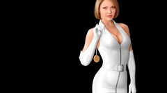 Woman cleavage nurses