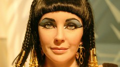 Woman Cleopatra vintage faces Actress royal eye shadow braids 