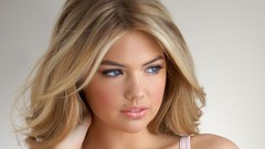 Woman close-up blondes blue eyes victorias secret angels kate 