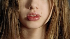 Woman close-up blondes long hair green eyes Skye Sweetnam
