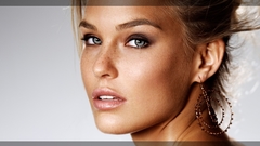 Woman close-up blue eyes