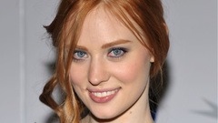 Woman close-up blue eyes