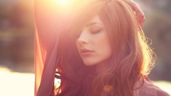 Woman close-up brunettes