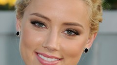 Woman close-up earrings amber heard