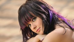 Woman close-up emo brunettes models emo girl