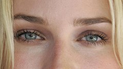 Woman close-up eyes Actress