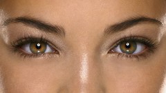 Woman close-up eyes Actress