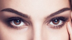 Woman close-up eyes Actress