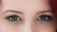 Woman close-up eyes Ariel