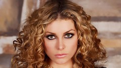 Woman close-up eyes Heather